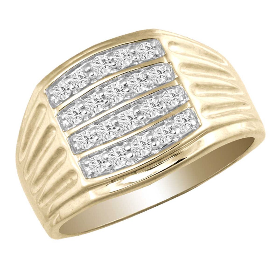 10K Yellow Gold 0.50CT Diamond Ring