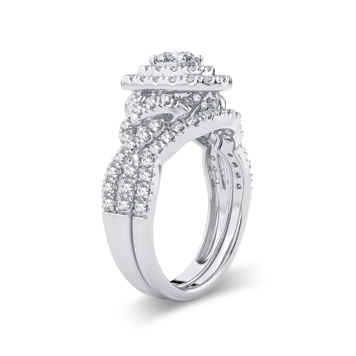 14k White Gold 1.82CT Lab Diamond Engagement Ring