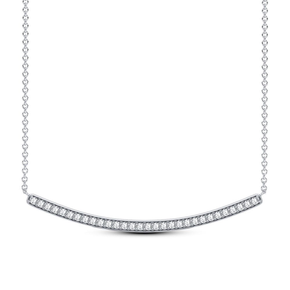 14K White Gold 0.42CT Diamond Necklace