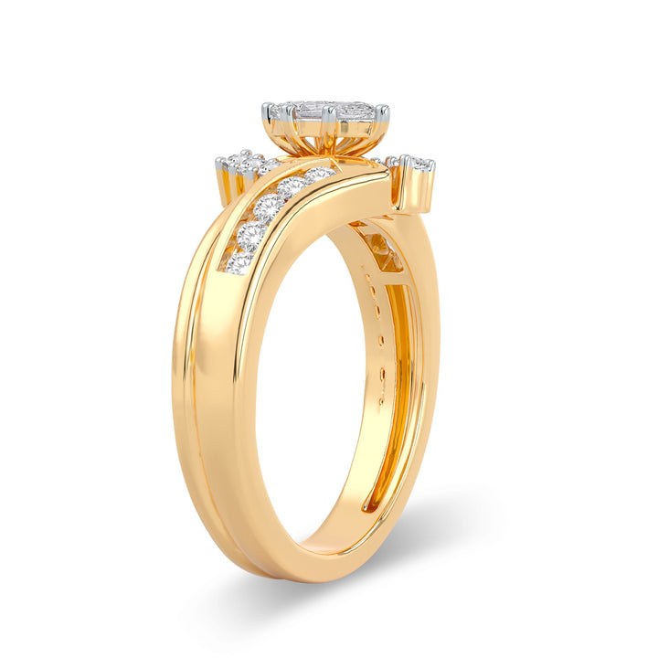 Timeless 14k Yellow Gold Lab Grown Diamond Engagement Ring