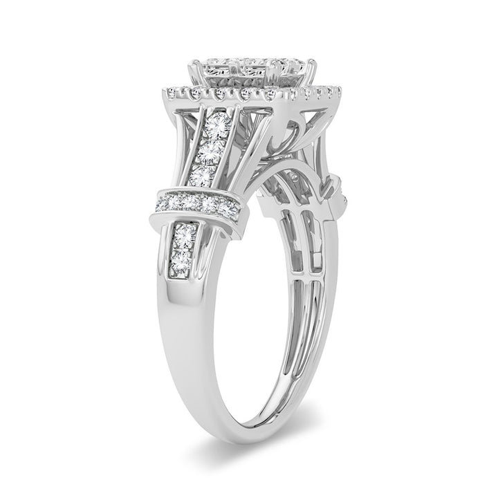 Brilliant 1CT Lab Diamond Ring in 14k White Gold