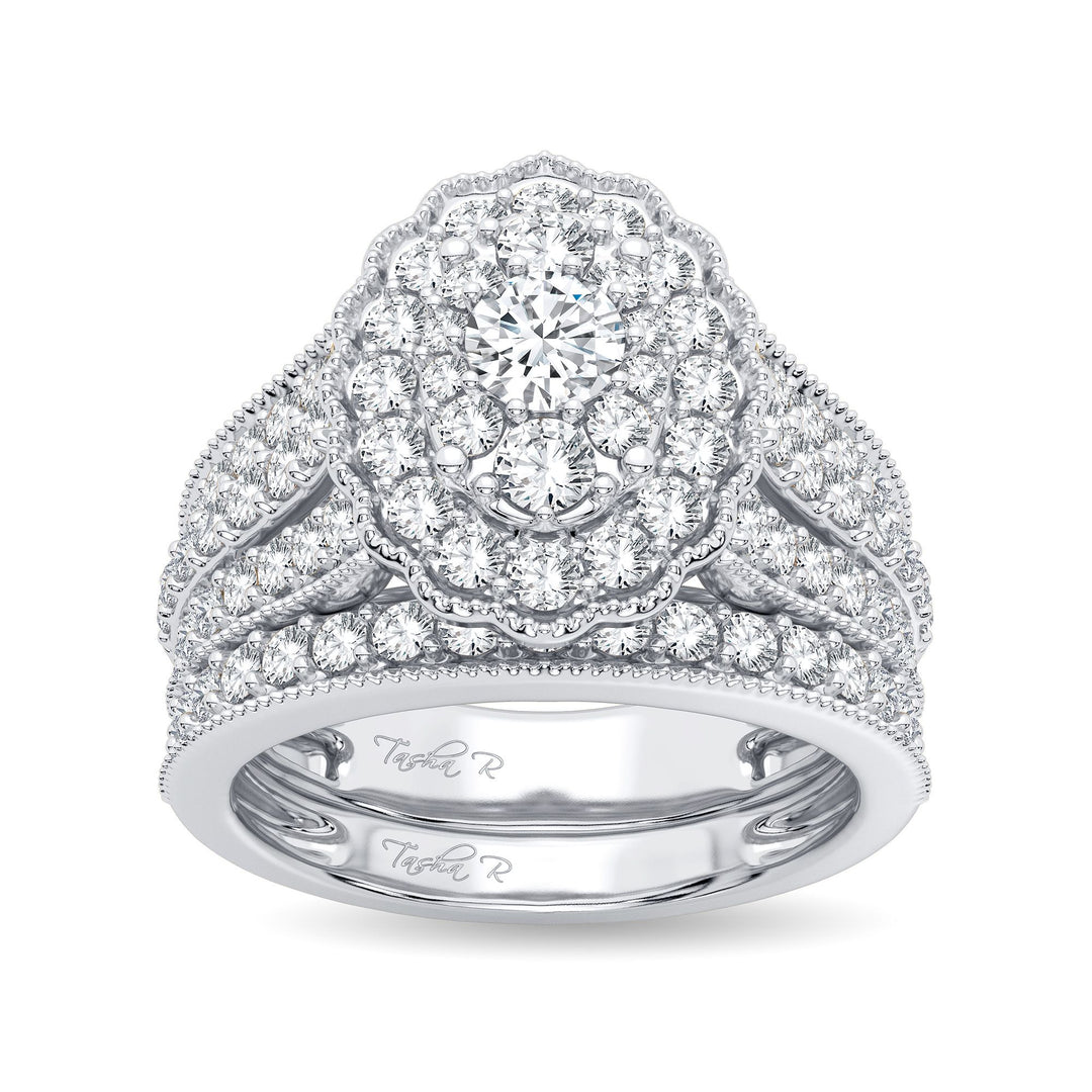 14K White Gold 2.00CT Diamond Bridal Ring