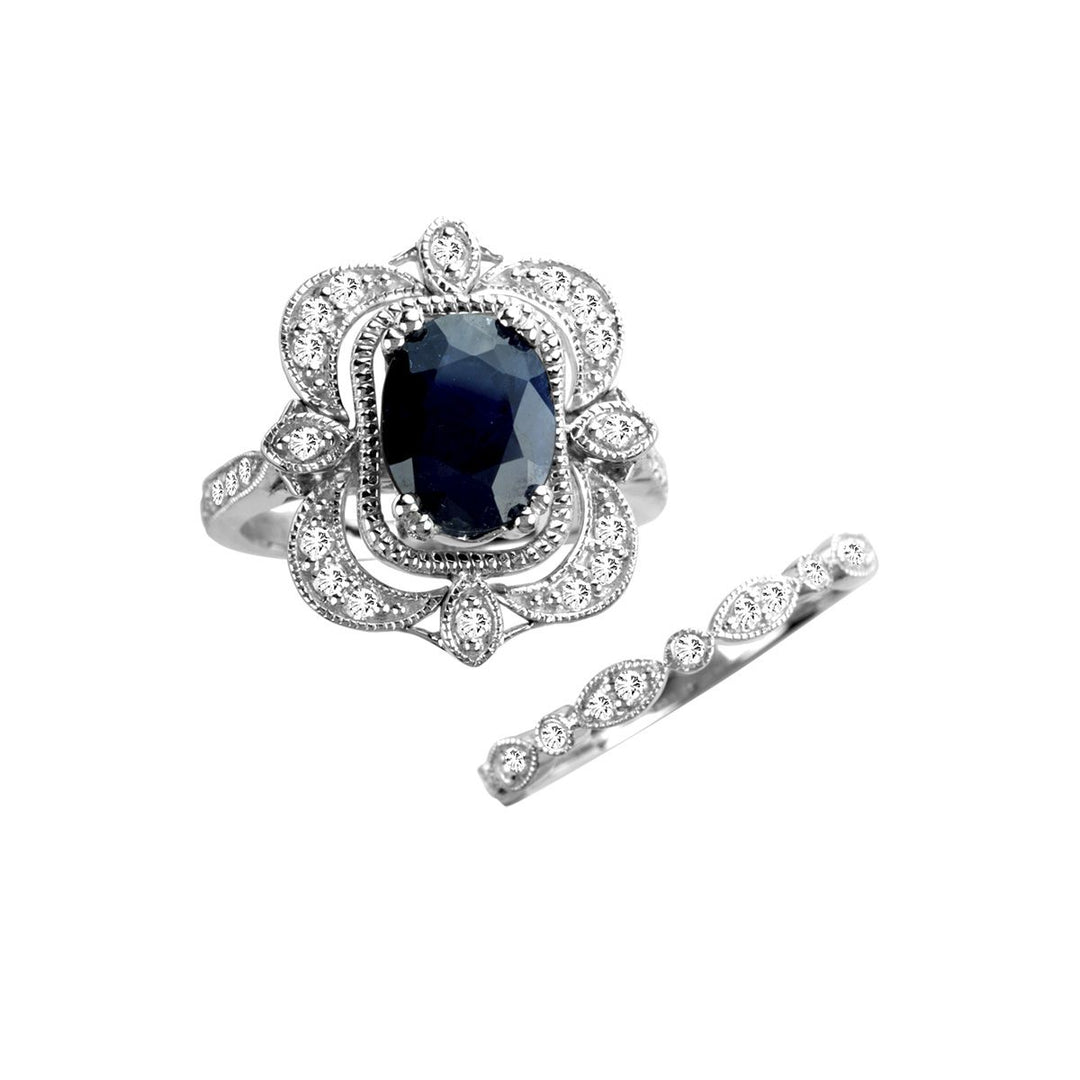 Luminous 14k White Gold Lab Diamond Womens Cocktail Ring