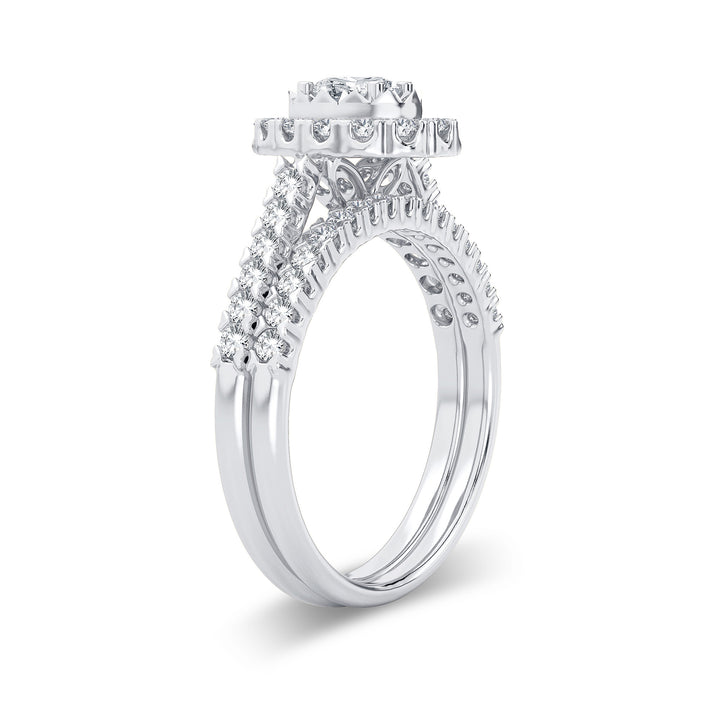 Elegant 14k White Gold 1CT Lab Grown Diamond Ring