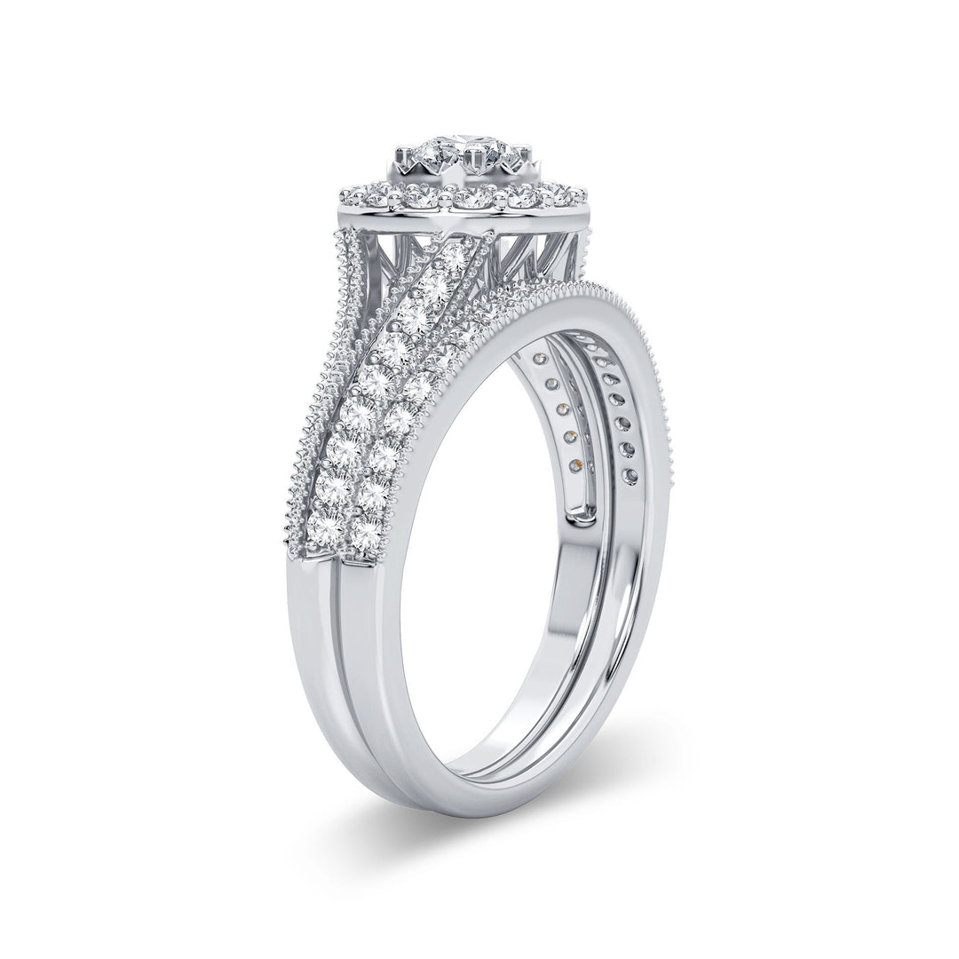 Timeless 14k White Gold 1CT Lab Diamond Engagement Ring