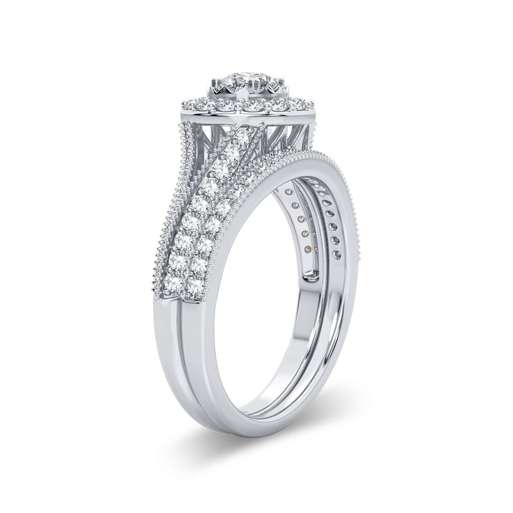 Timeless 14k White Gold 1CT Lab Diamond Engagement Ring