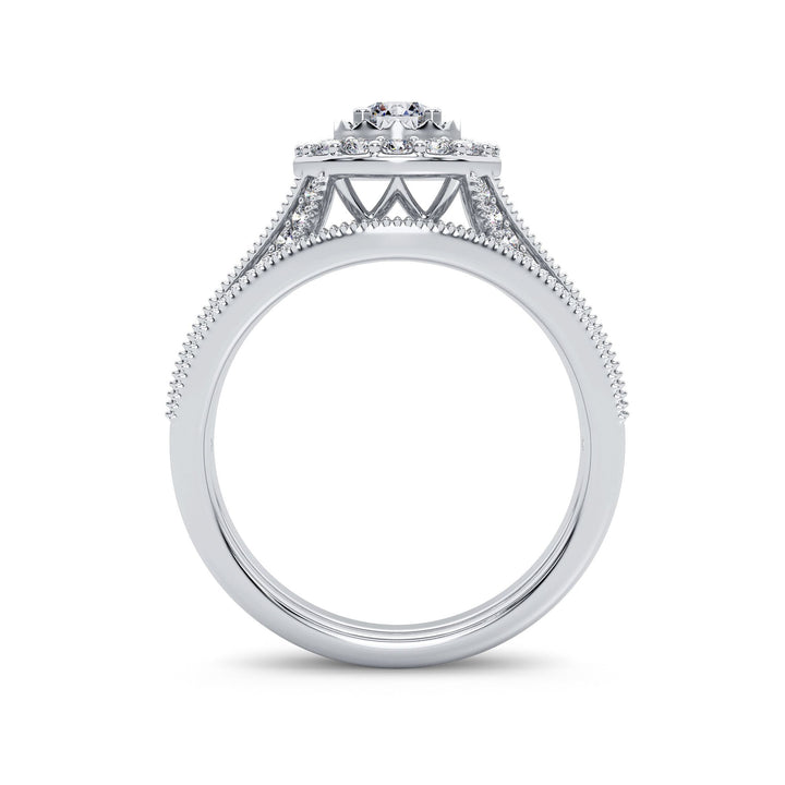 Timeless 14k White Gold 1CT Lab Diamond Engagement Ring