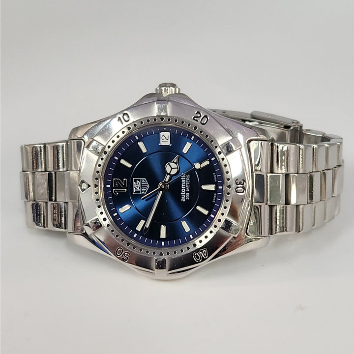 TAG  Heuer 2000 Series Automatic Watch Blue Dial Stainless Steel 200m WK2117
