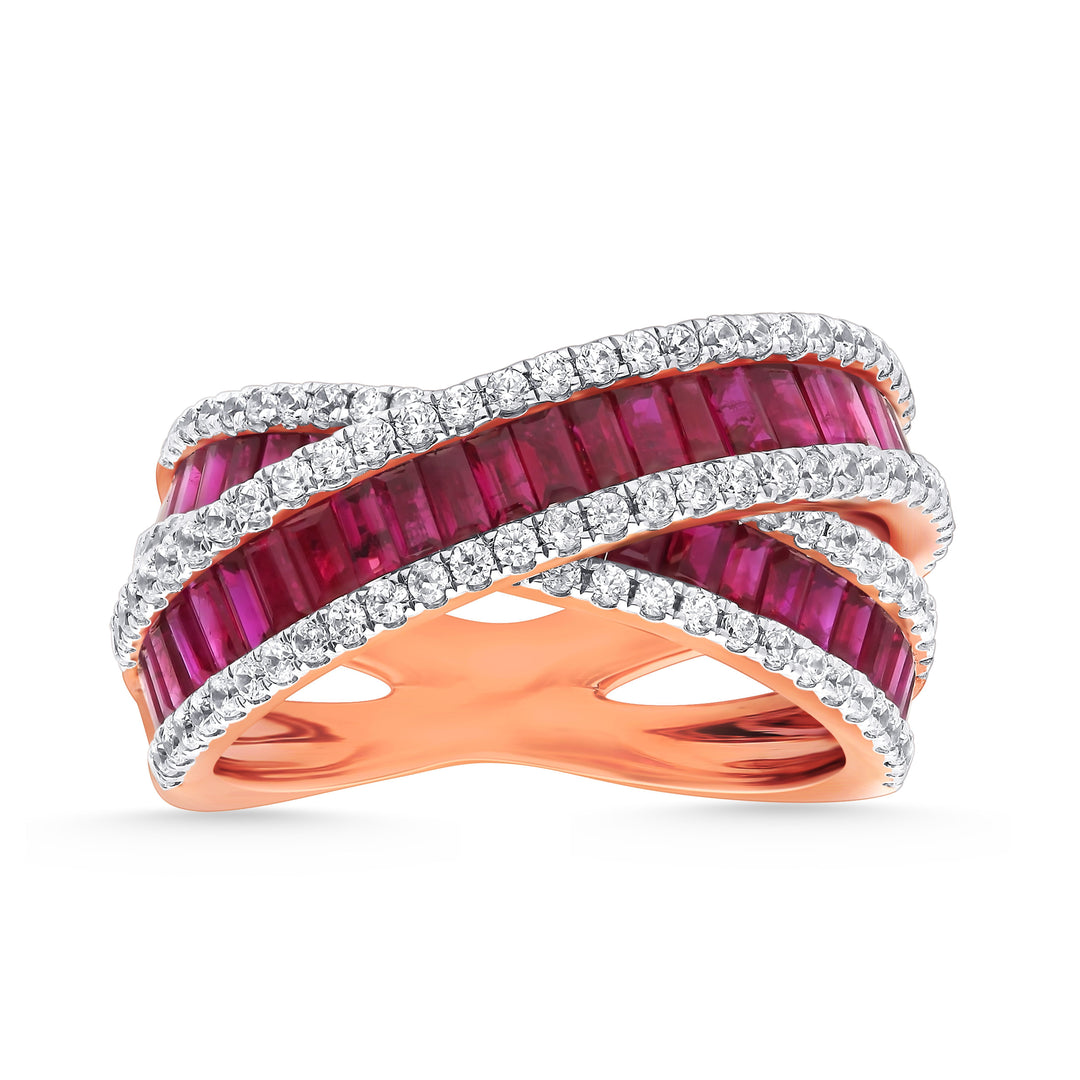 Brilliant 14k White Gold Lab Diamond Wedding Band Ring