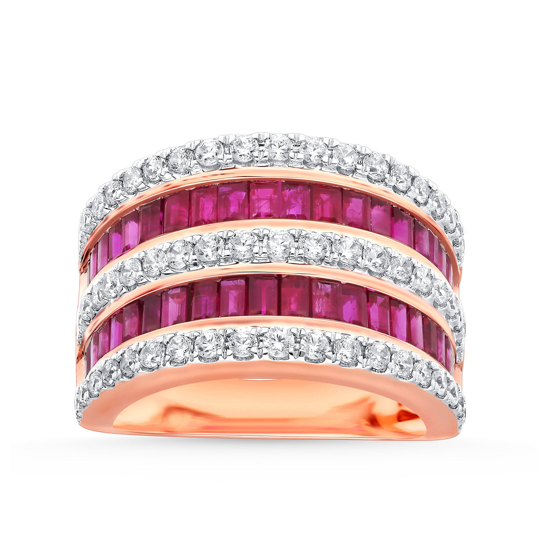Brilliant 14k White Gold Lab Diamond Wedding Band