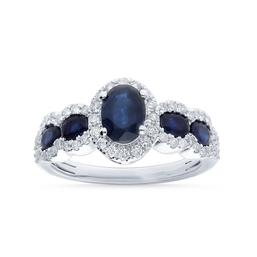 14k White Gold Lab Diamond Solitaire Ring 0.45CT