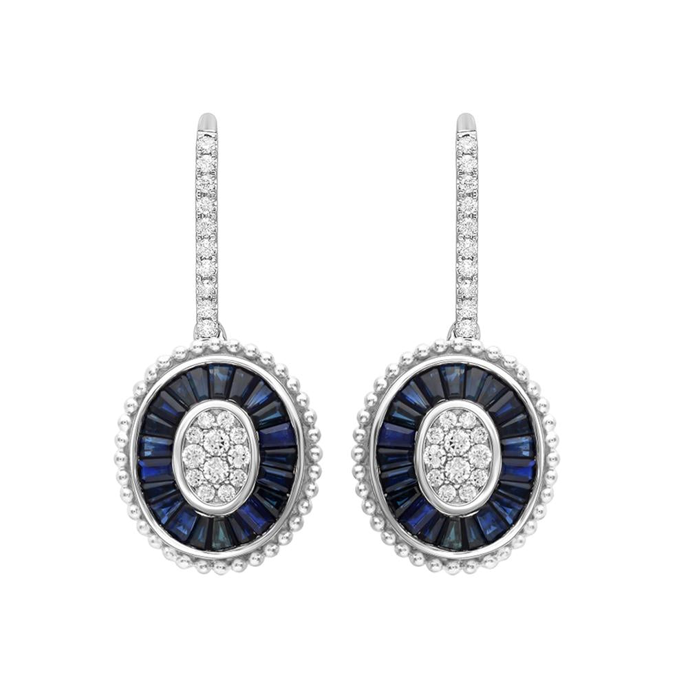 14k White Gold Lab-Grown Diamond Stud Earrings (0.48 CT)