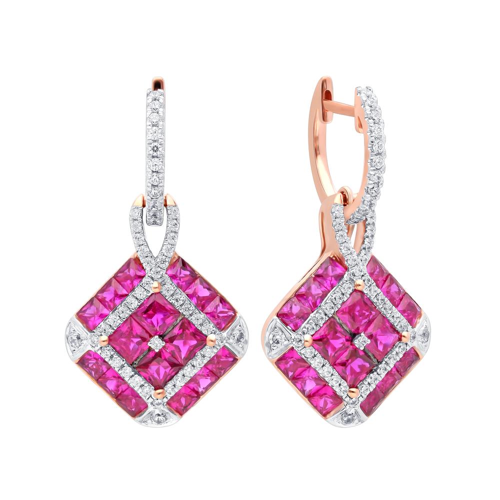 14k White Gold Lab-Grown Diamond Stud Earrings (0.46 CT)