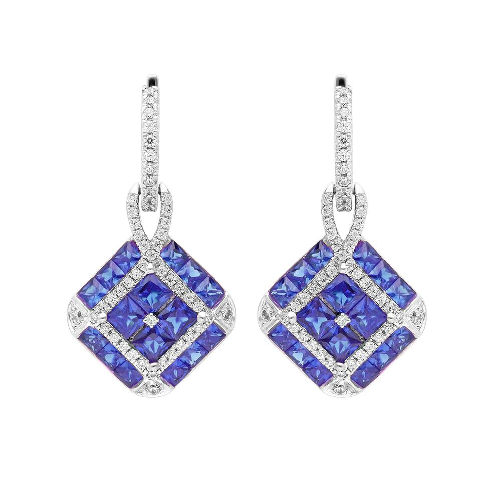 14k White Gold Lab-Grown Diamond Stud Earrings (0.55 CT)
