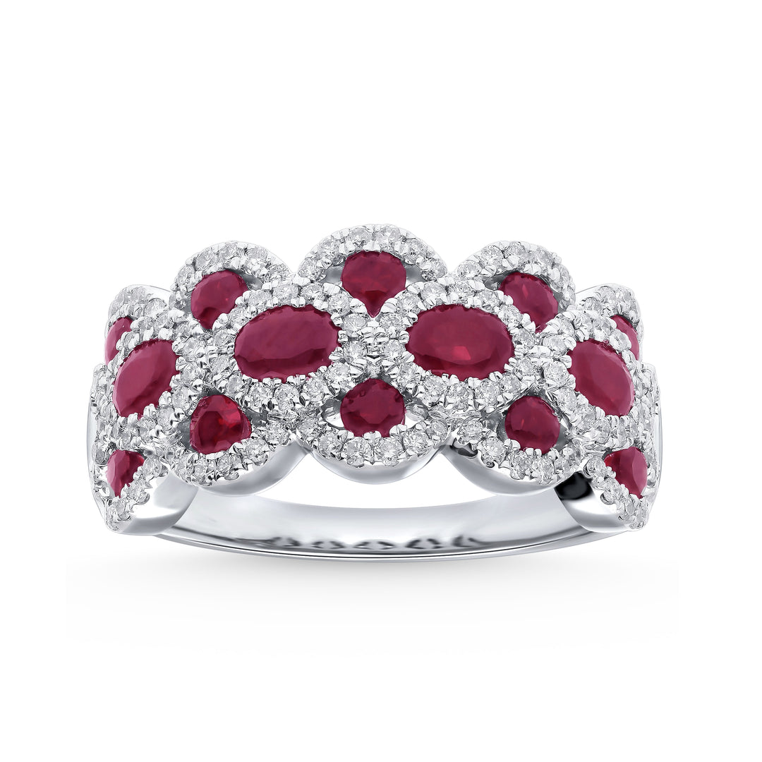 14k White Gold Lab-Created Diamond Solitaire Ring
