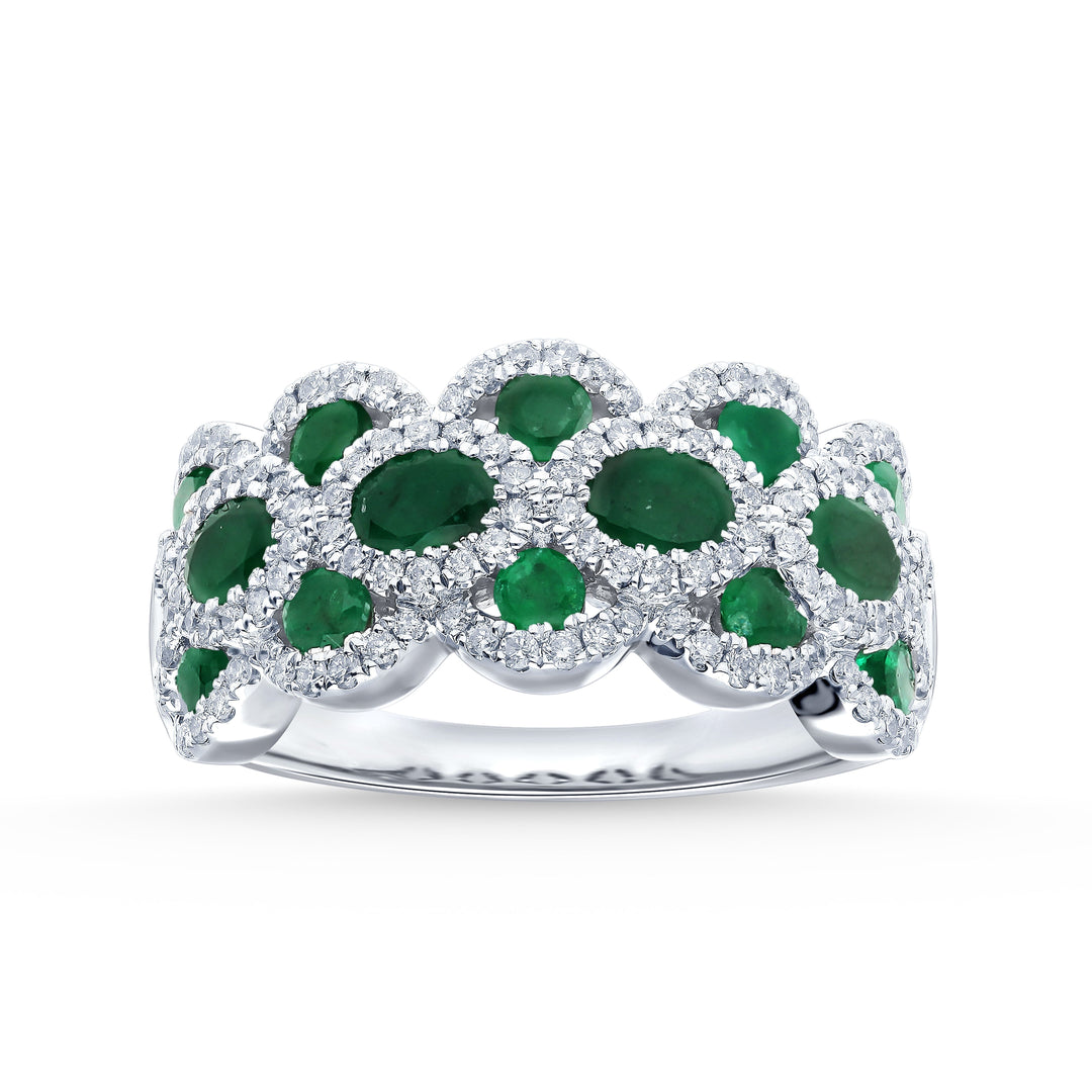 14k White Gold Lab-Created Diamond Solitaire Ring