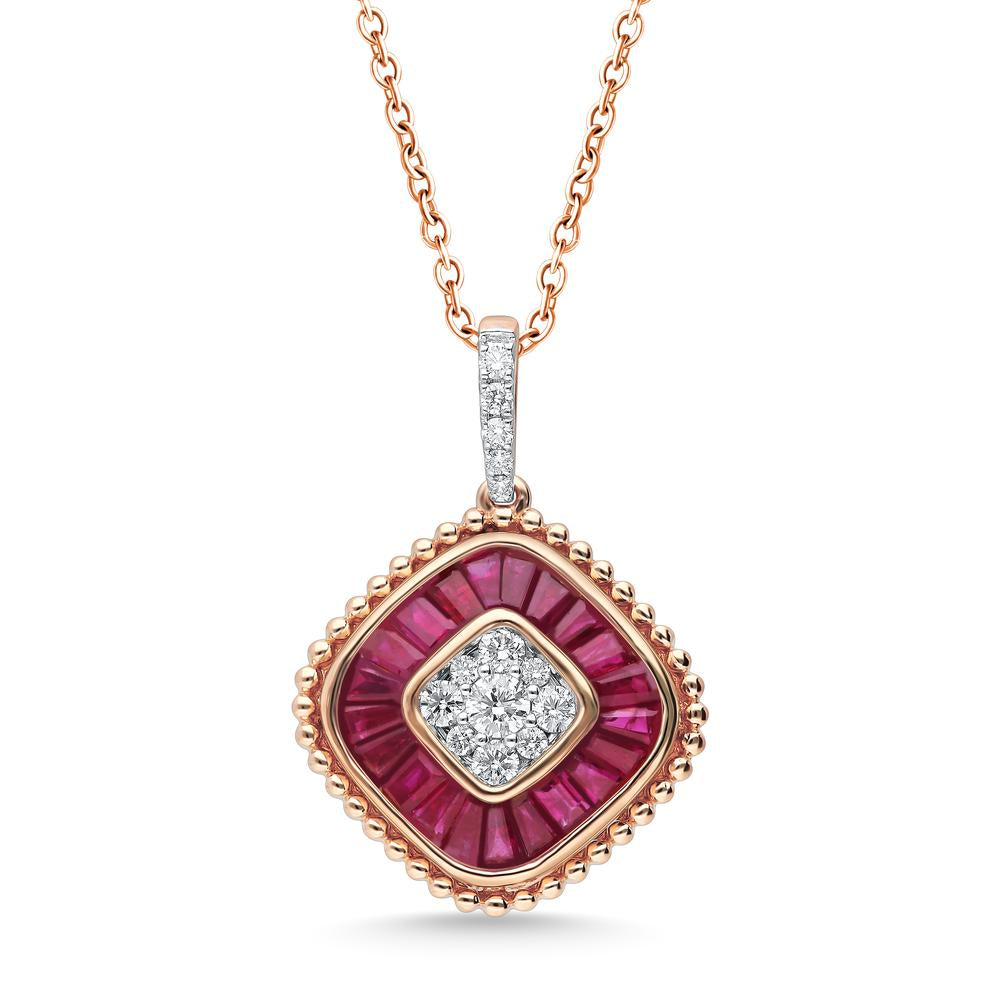 14K 0.26CT Diamond Pendant