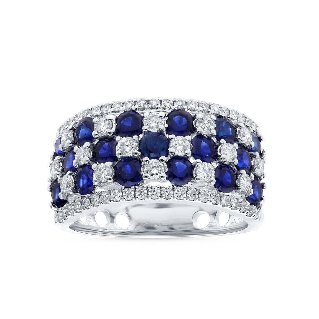 14k White Gold Lab-Created Diamond Elegance Ring