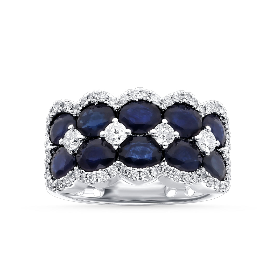 Sophisticated 14k White Gold Lab Diamond Engagement Ring