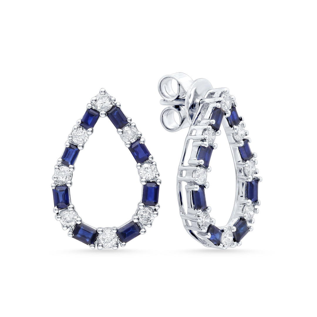 Brilliant 14K White Gold Lab Diamond Stud Earrings 0.72CT