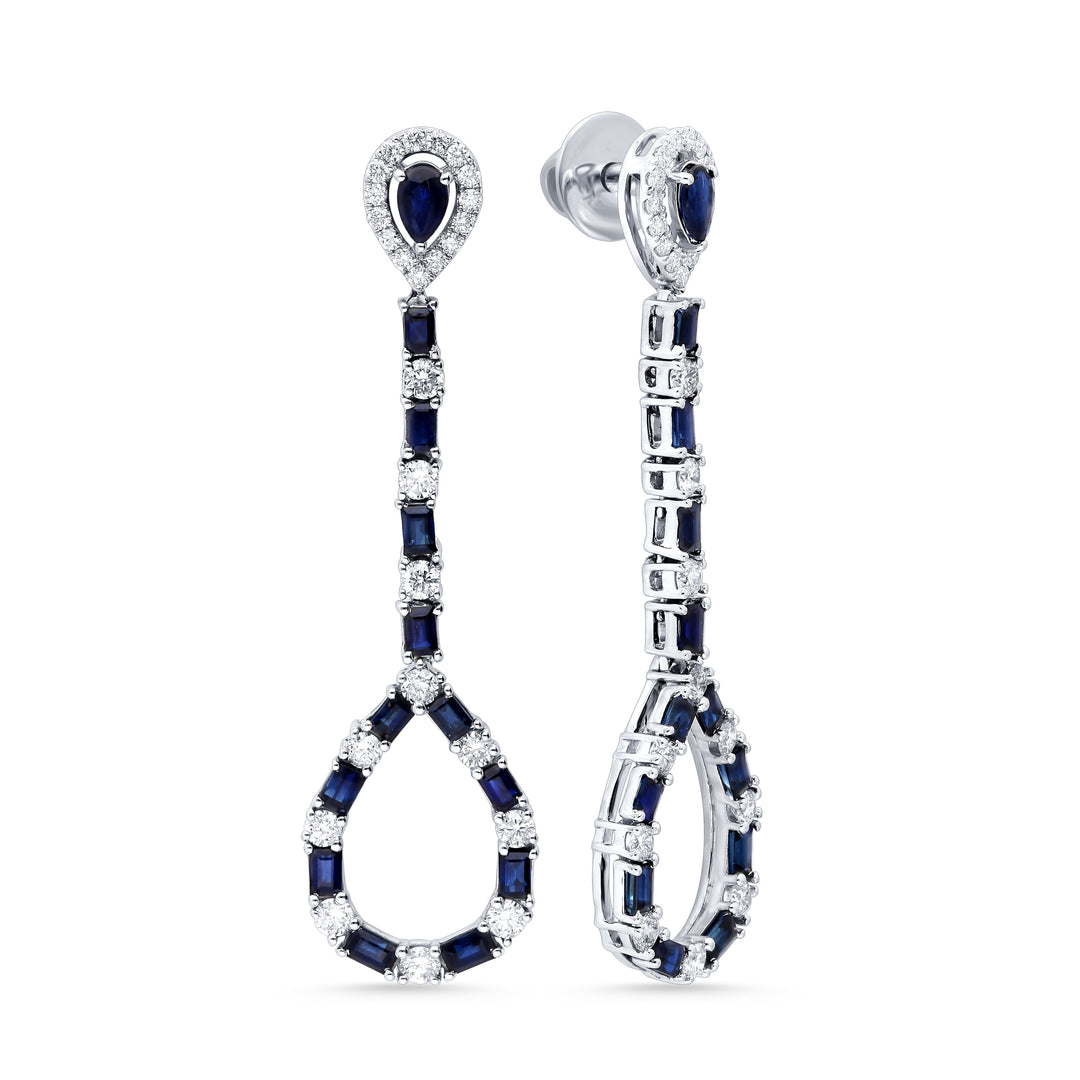14K White Gold 1.45CT Lab Diamond Stud Earrings