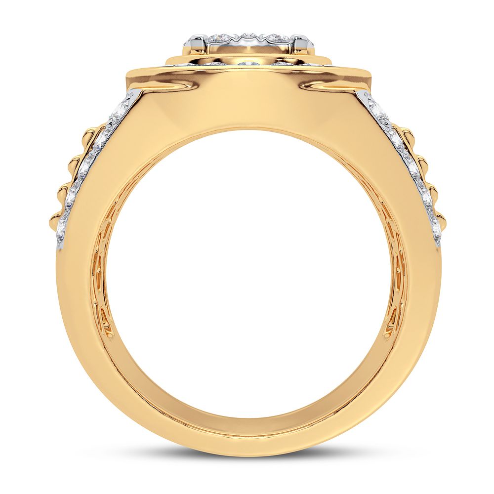 14K Yellow Gold 2.33 Carat Diamond Ring