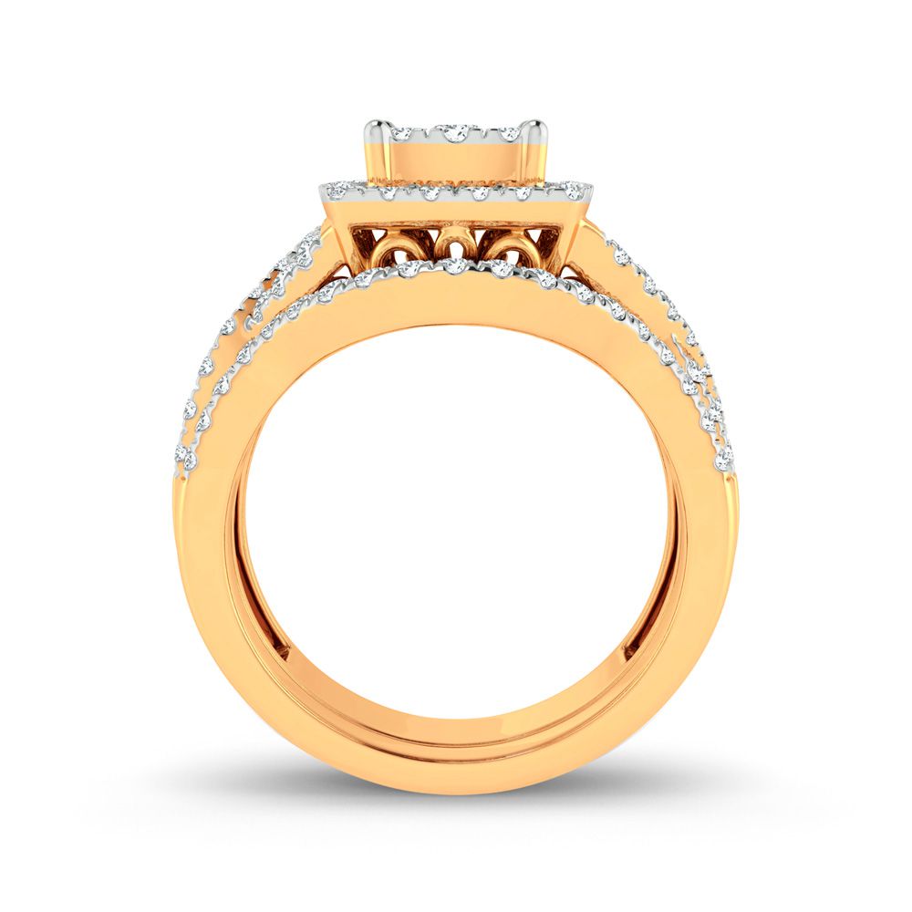 14k Yellow Gold 1ct Lab Diamond Womens Bridal Ring