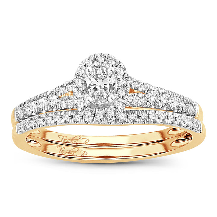 14K Yellow Gold Lab Diamond Fancy Cut Engagement Ring