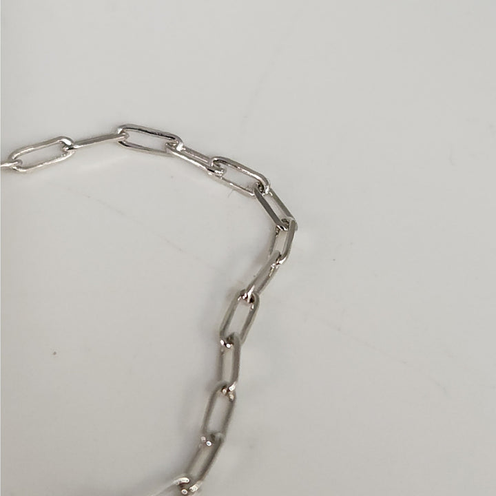 925 Sterling Silver Butterfly Charm Link Bracelet Adjustable Paperclip Chain 8"