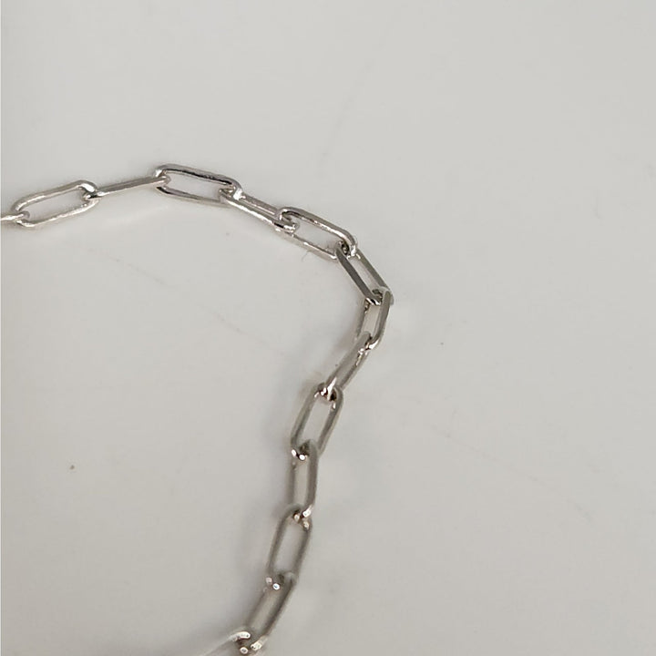 925 Sterling Silver Butterfly Charm Link Bracelet Adjustable Paperclip Chain 8"