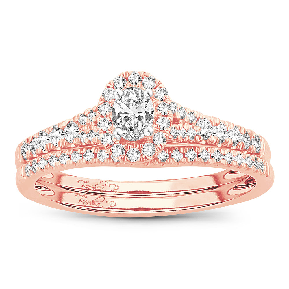 Romantic 14k Rose Gold Lab Diamond Engagement Ring (0.50CT)