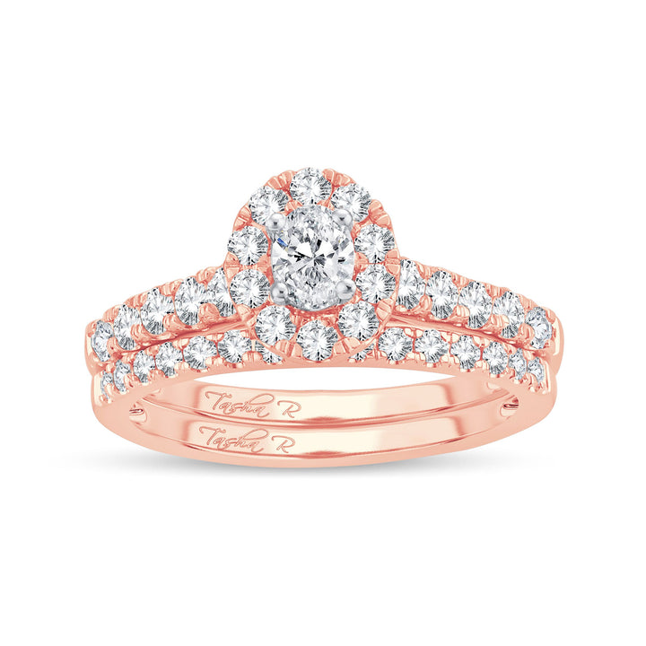 14k Rose Gold 1.15CT Lab Diamond Womens Engagement Ring