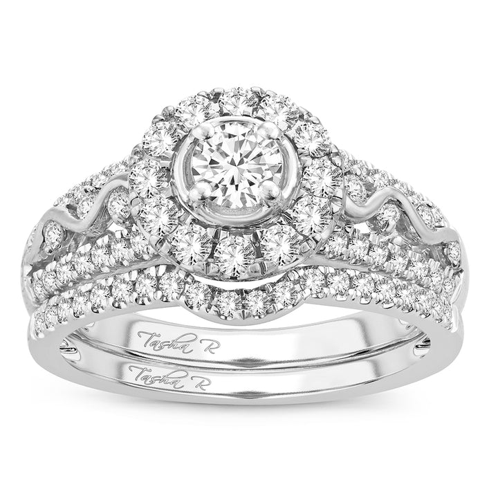14k White Gold 1.14CT Lab Diamond Engagement Ring