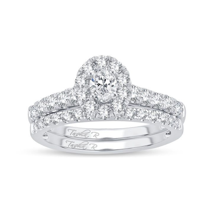 14k White Gold Lab Diamond Bridal Ring (1.15CT Brilliance)