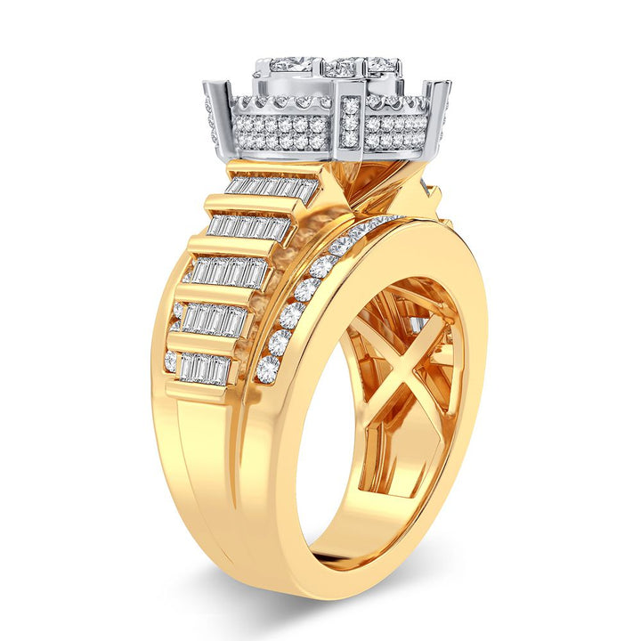 14K Yellow Gold 2.00CT Lab Diamond Fashion Ring