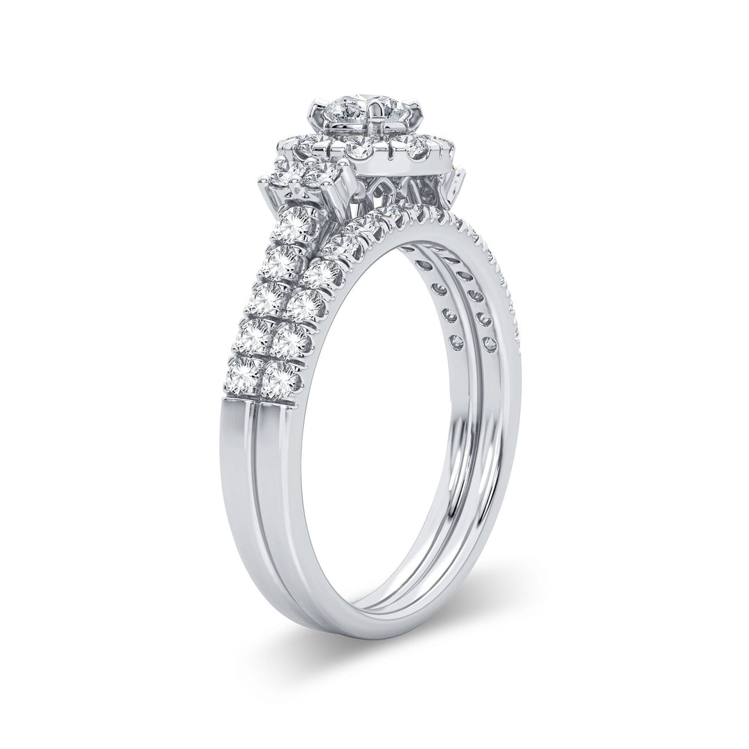 Timeless 14k White Gold 1CT Lab Diamond Engagement Ring