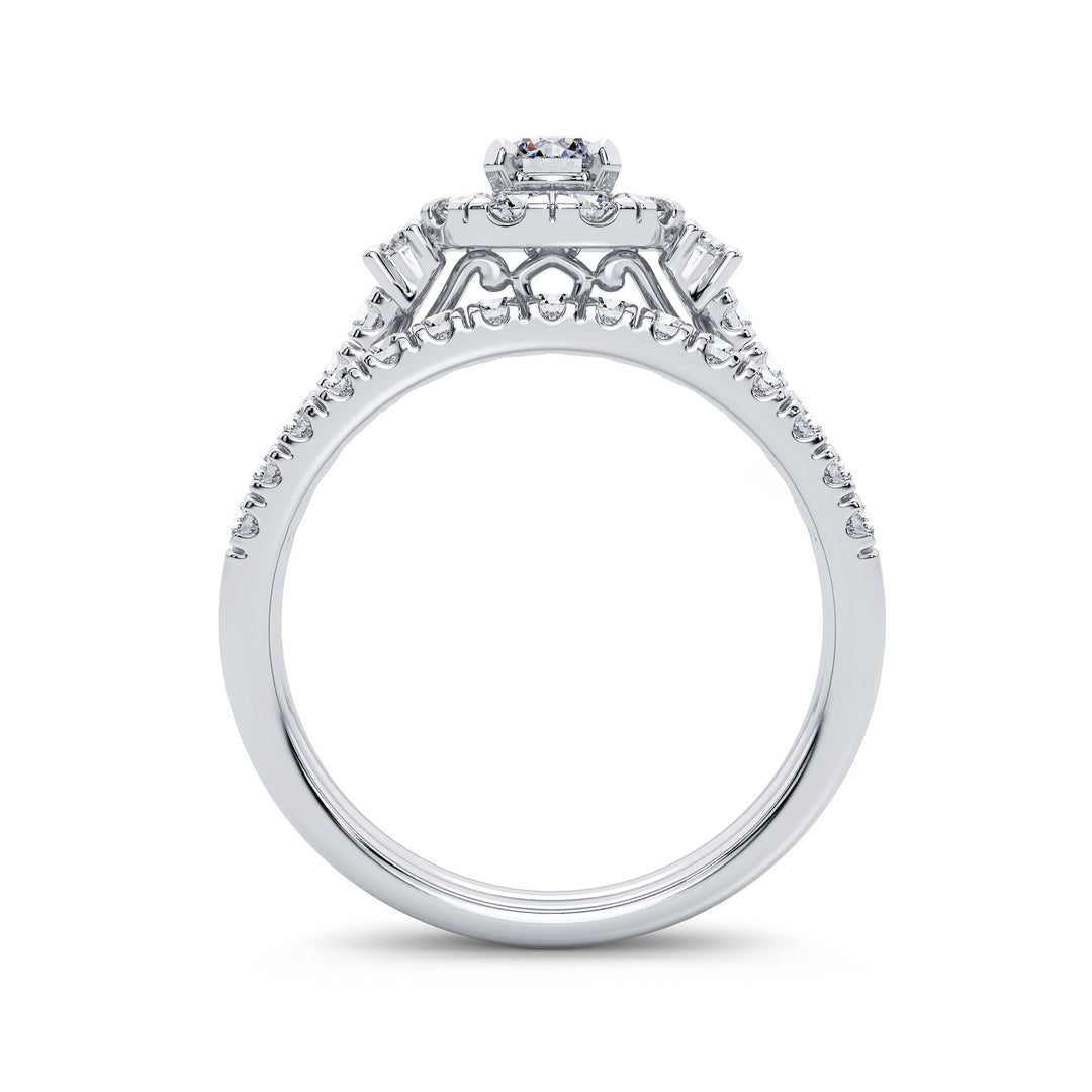 Timeless 14k White Gold 1CT Lab Diamond Engagement Ring