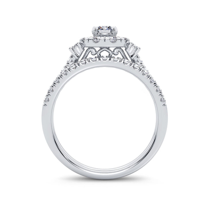 Timeless 14k White Gold 1CT Lab Diamond Engagement Ring