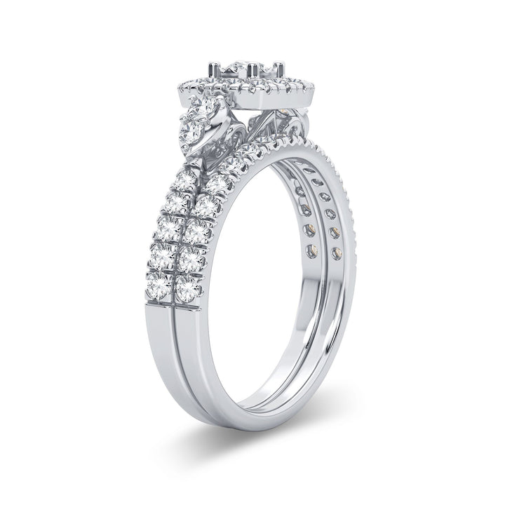 Timeless 14k White Gold 1CT Lab Diamond Engagement Ring