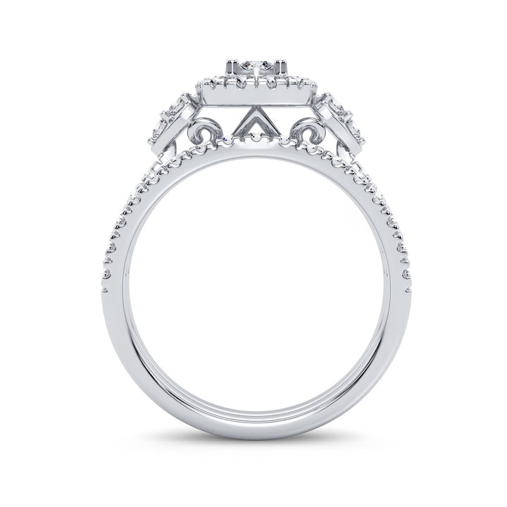 Timeless 14k White Gold 1CT Lab Diamond Engagement Ring
