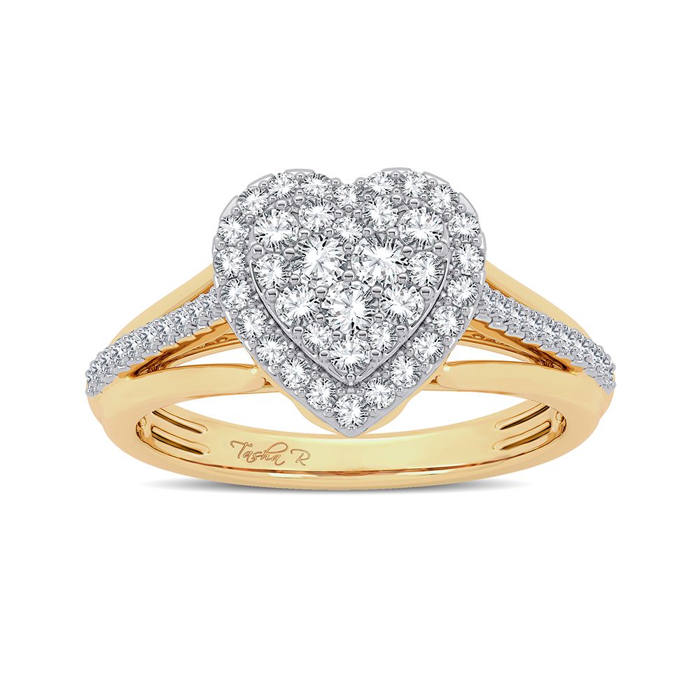 14K Yellow Gold 0.50CT Diamond Solitaire Ring