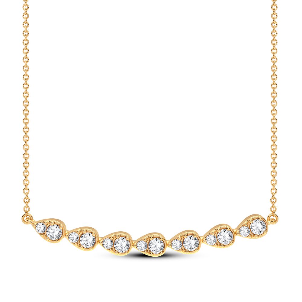 14K Yellow Gold 0.33CT Diamond Necklace