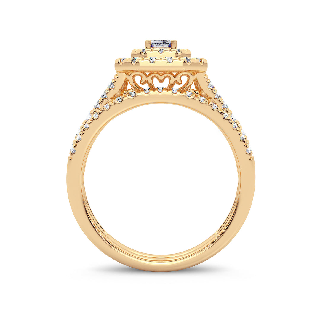 Brilliant 14k Yellow Gold Lab Diamond Engagement Ring (1ct)