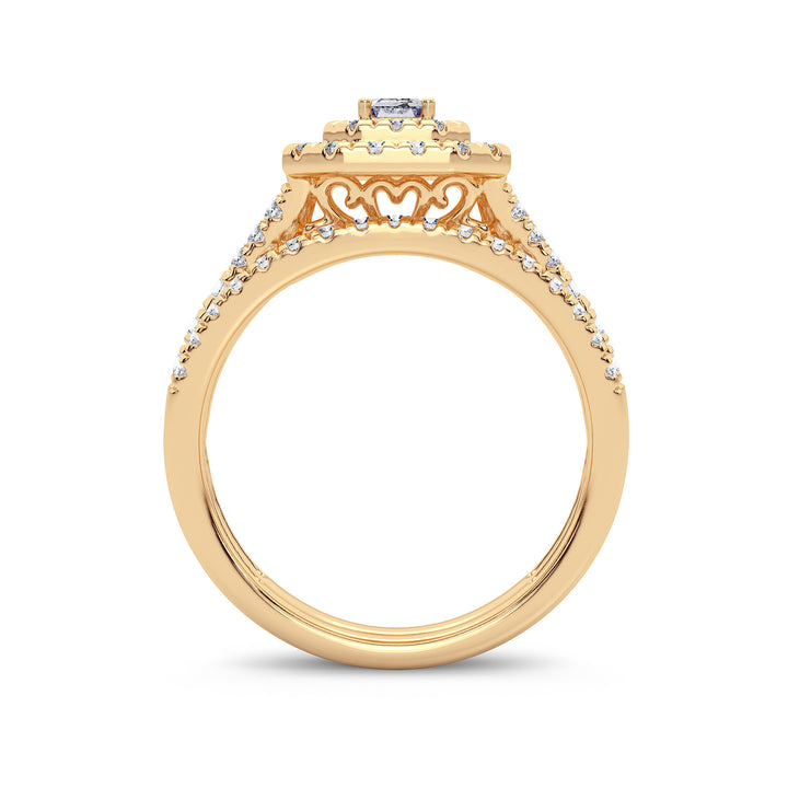 Brilliant 14k Yellow Gold Lab Diamond Engagement Ring (1ct)