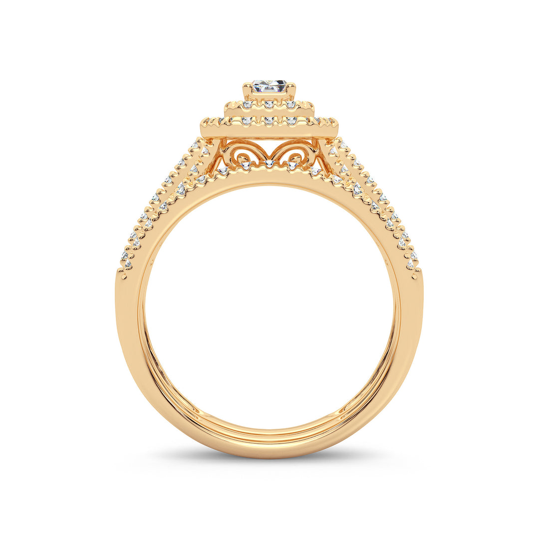 14k Yellow Gold Lab Diamond Engagement Ring (1CT)