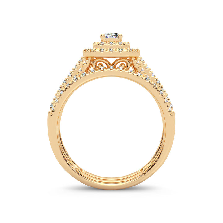 14k Yellow Gold Lab Diamond Engagement Ring (1CT)
