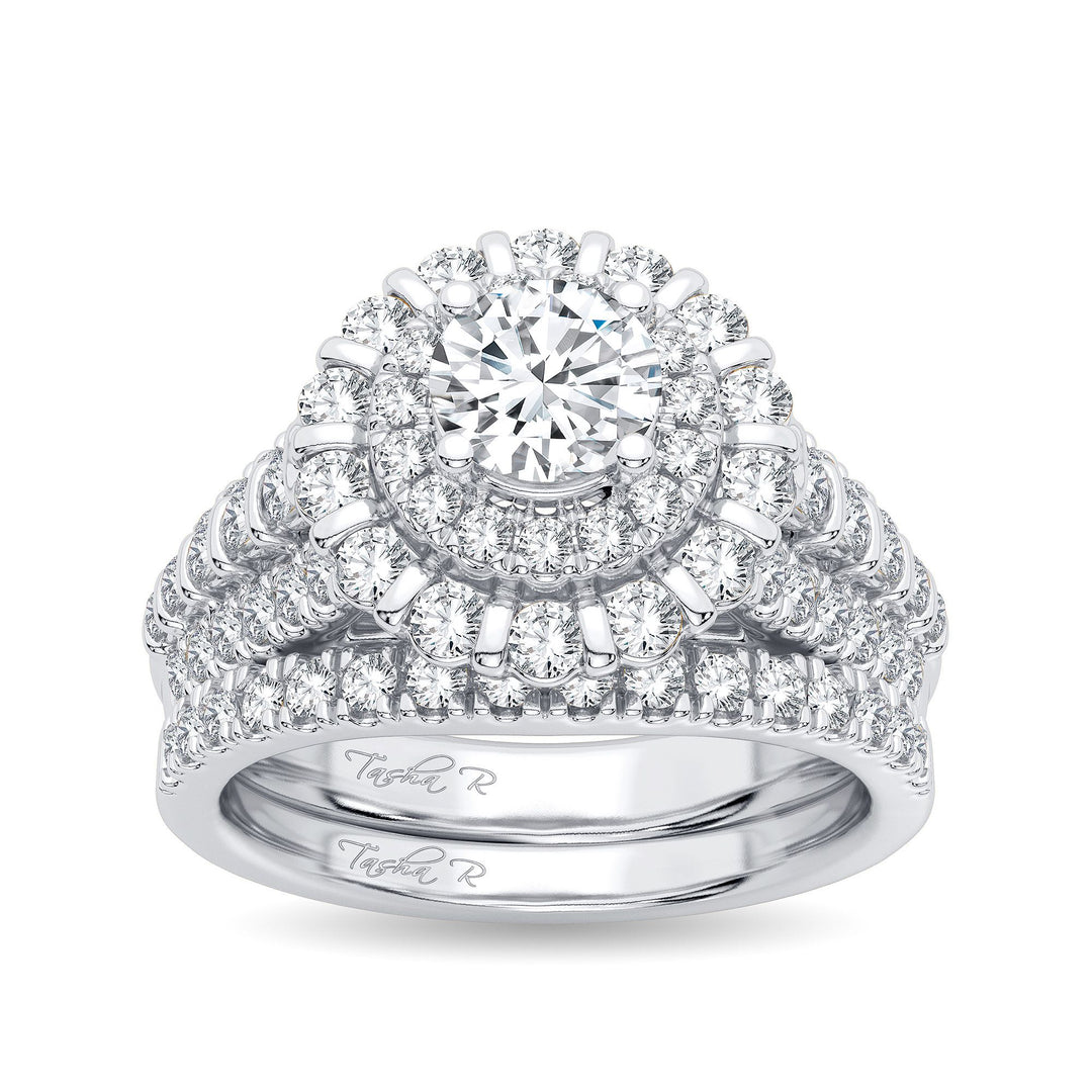 14K White Gold 2.00CT Diamond Bridal Ring