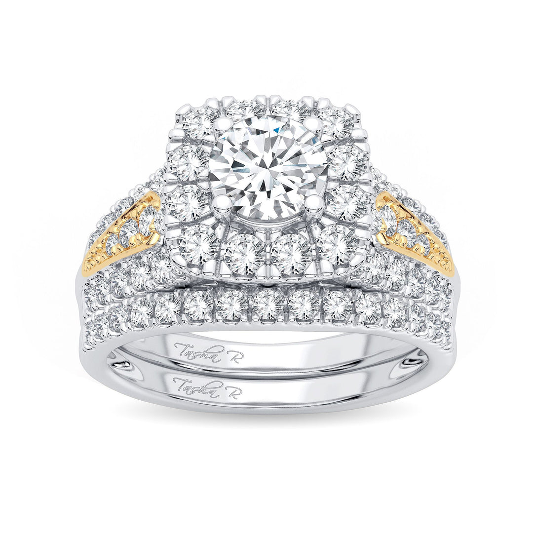 14K Yellow Gold 2.00ct Diamond Bridal Ring