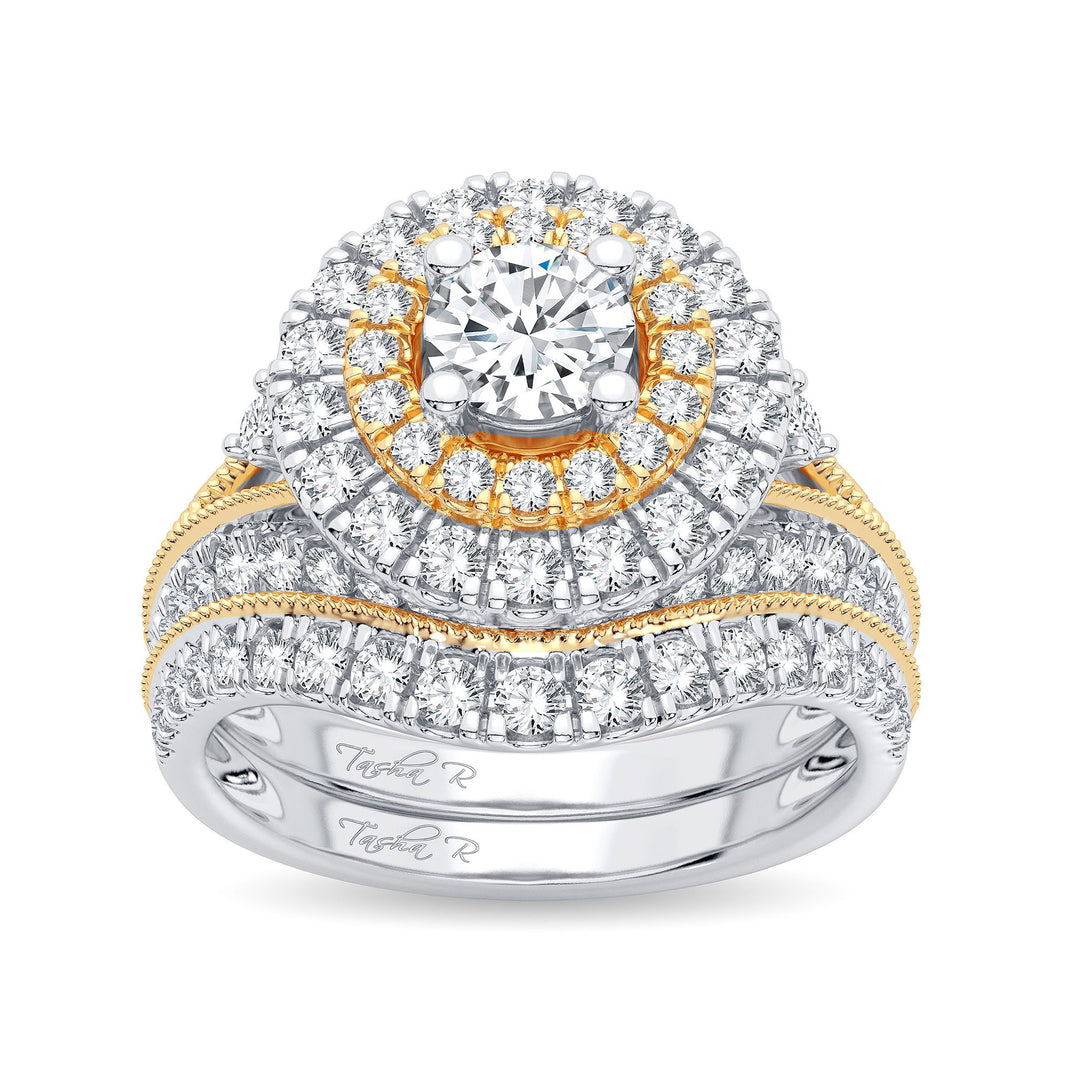 14K White Gold 2.00ct Diamond Bridal Ring