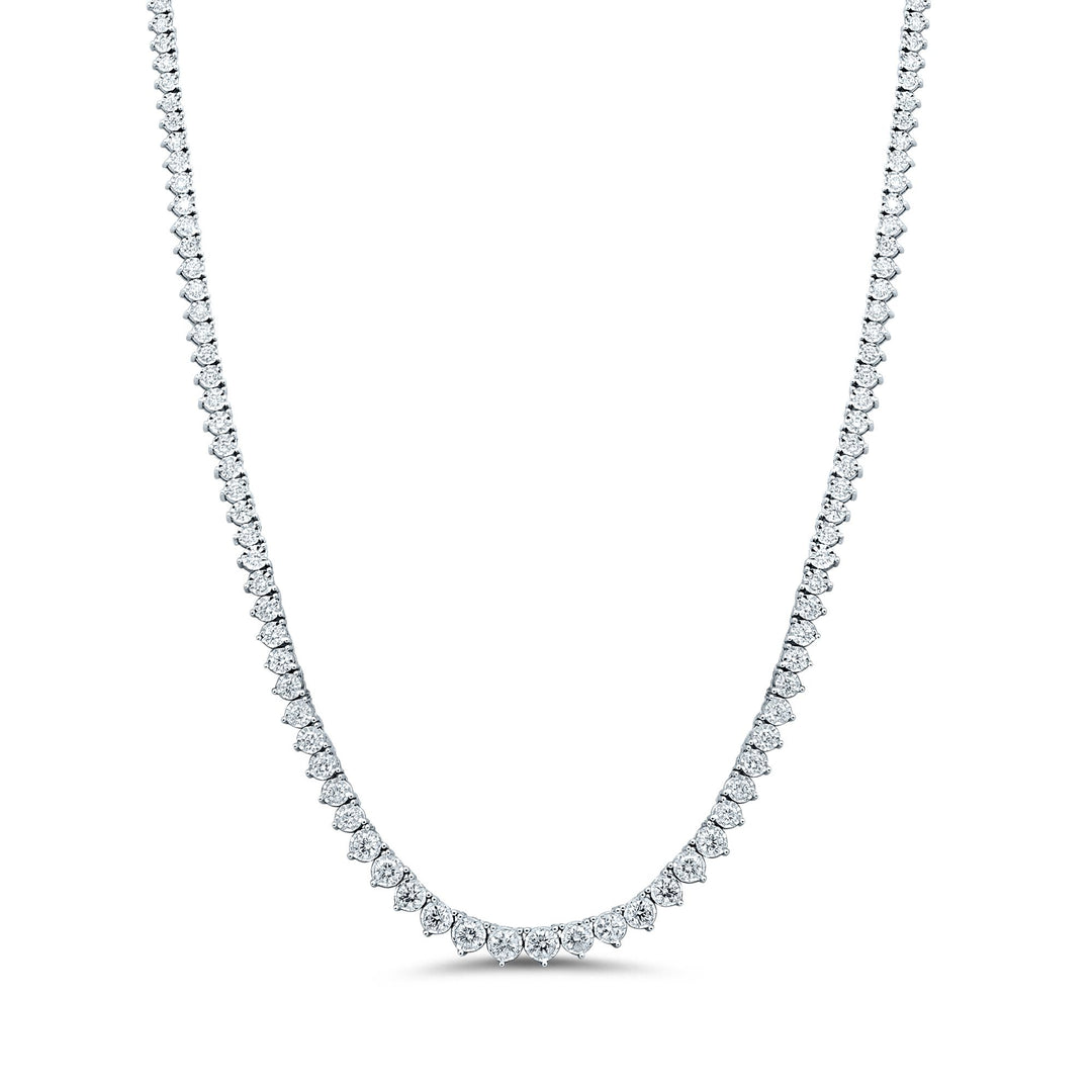 14K White Gold 3.75CT Diamond Necklace